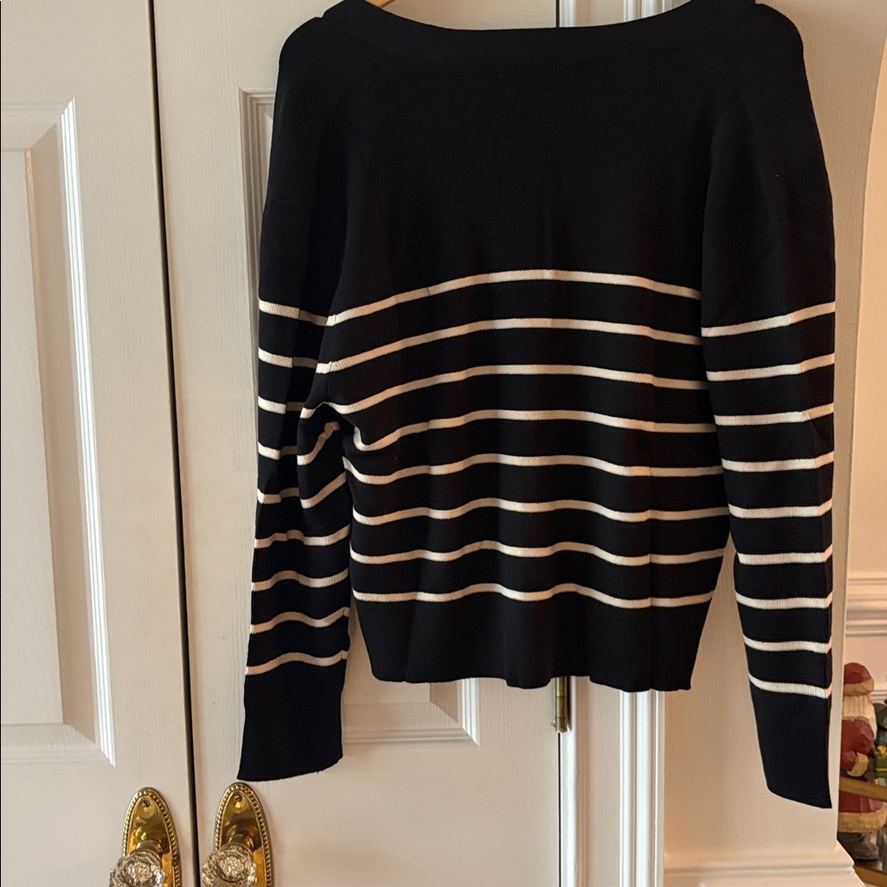 NWT LOVE BONITO Sasha Striped Knit Cardigan Size 6 or Medium/ Large - Picture 7 of 7